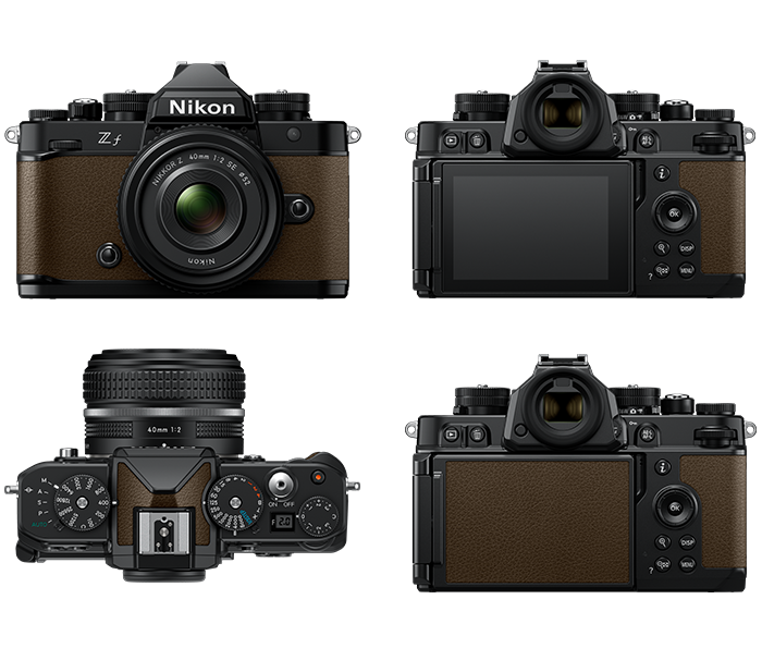 Nikon Z f Body Black / Sepia Brown Image 2