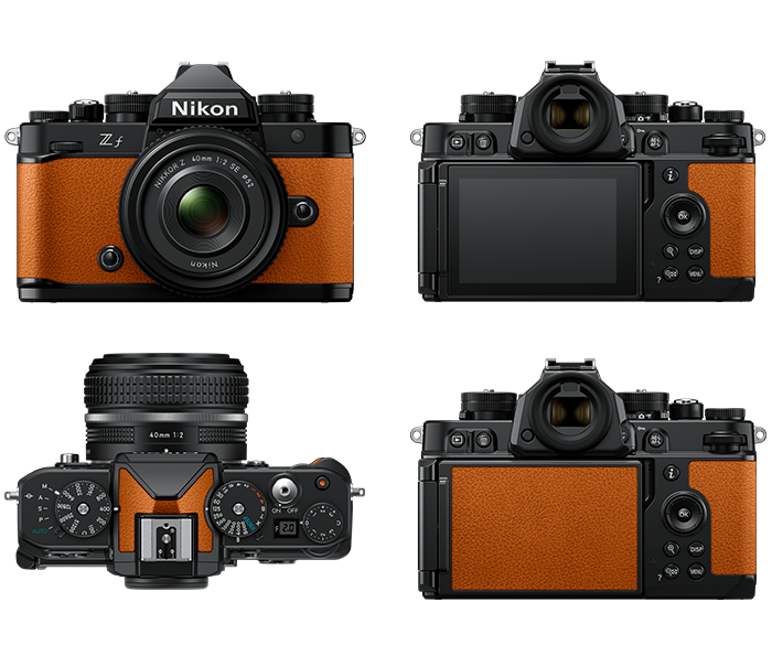 Nikon Z f Body Black / Sunset Orange Image 2