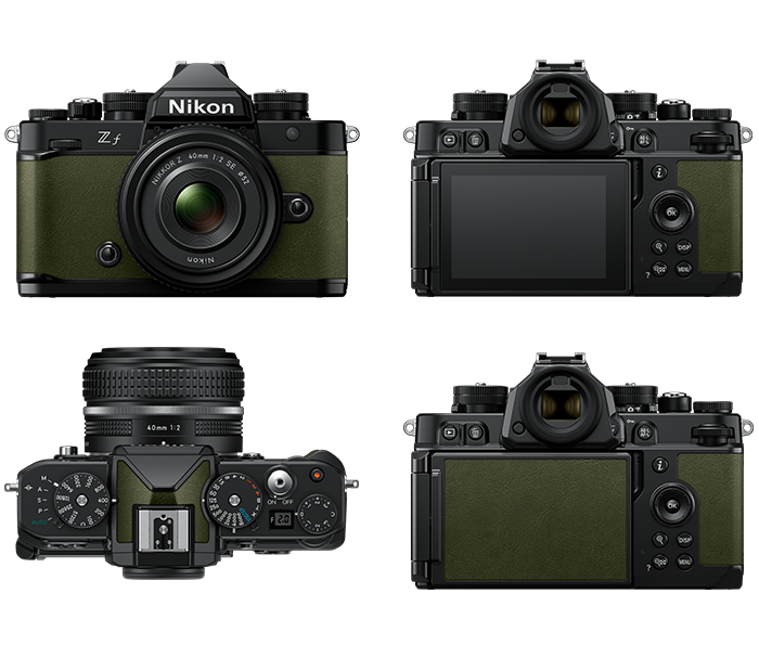 Nikon Z f Body Black / Moss Green Image 2