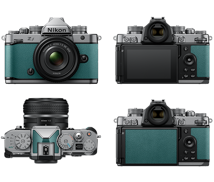 Nikon Z f Body Silver / Teal Blue Image 2