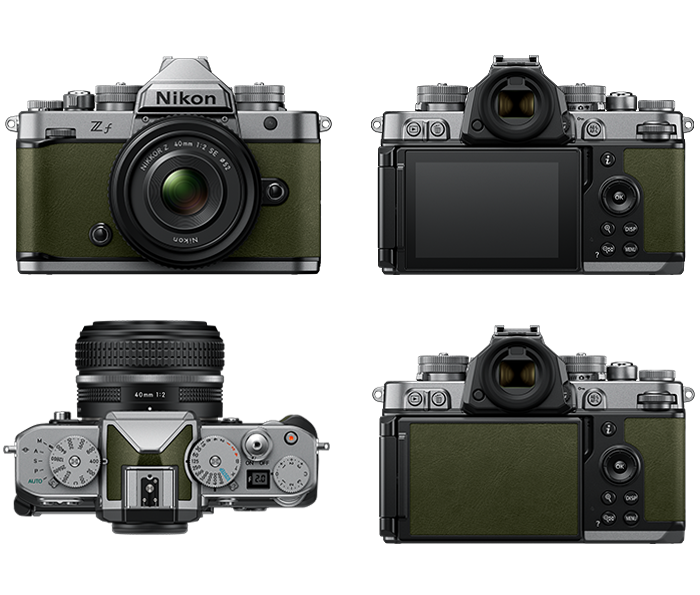 Nikon Z f Body Silver / Moss Green Image 2